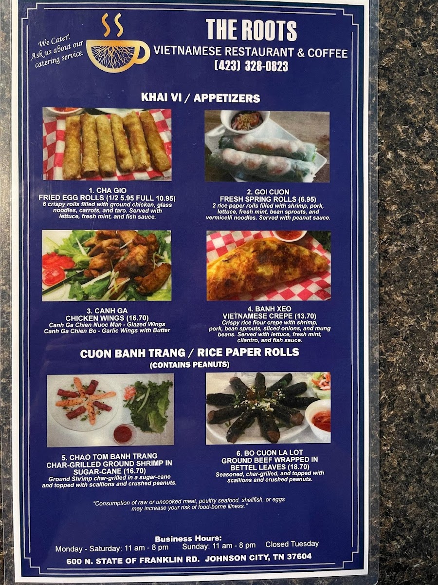 Menu The Roots Vietnamese Restaurant-3