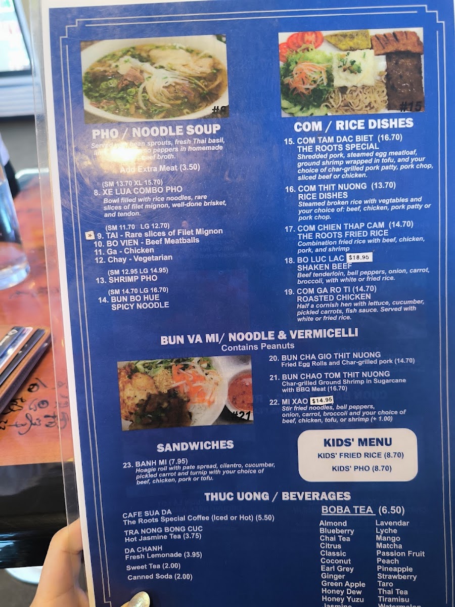 Menu The Roots Vietnamese Restaurant-6