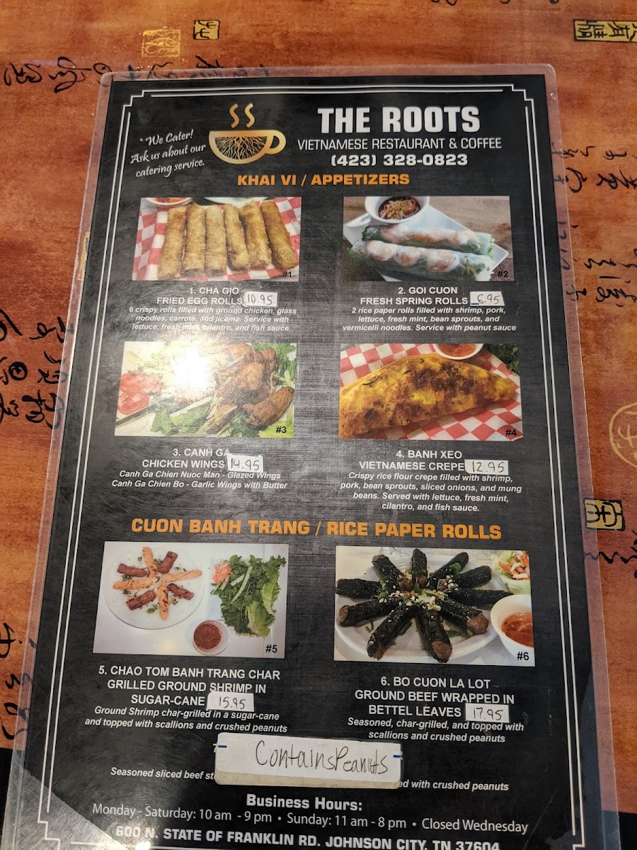 Menu The Roots Vietnamese Restaurant-8