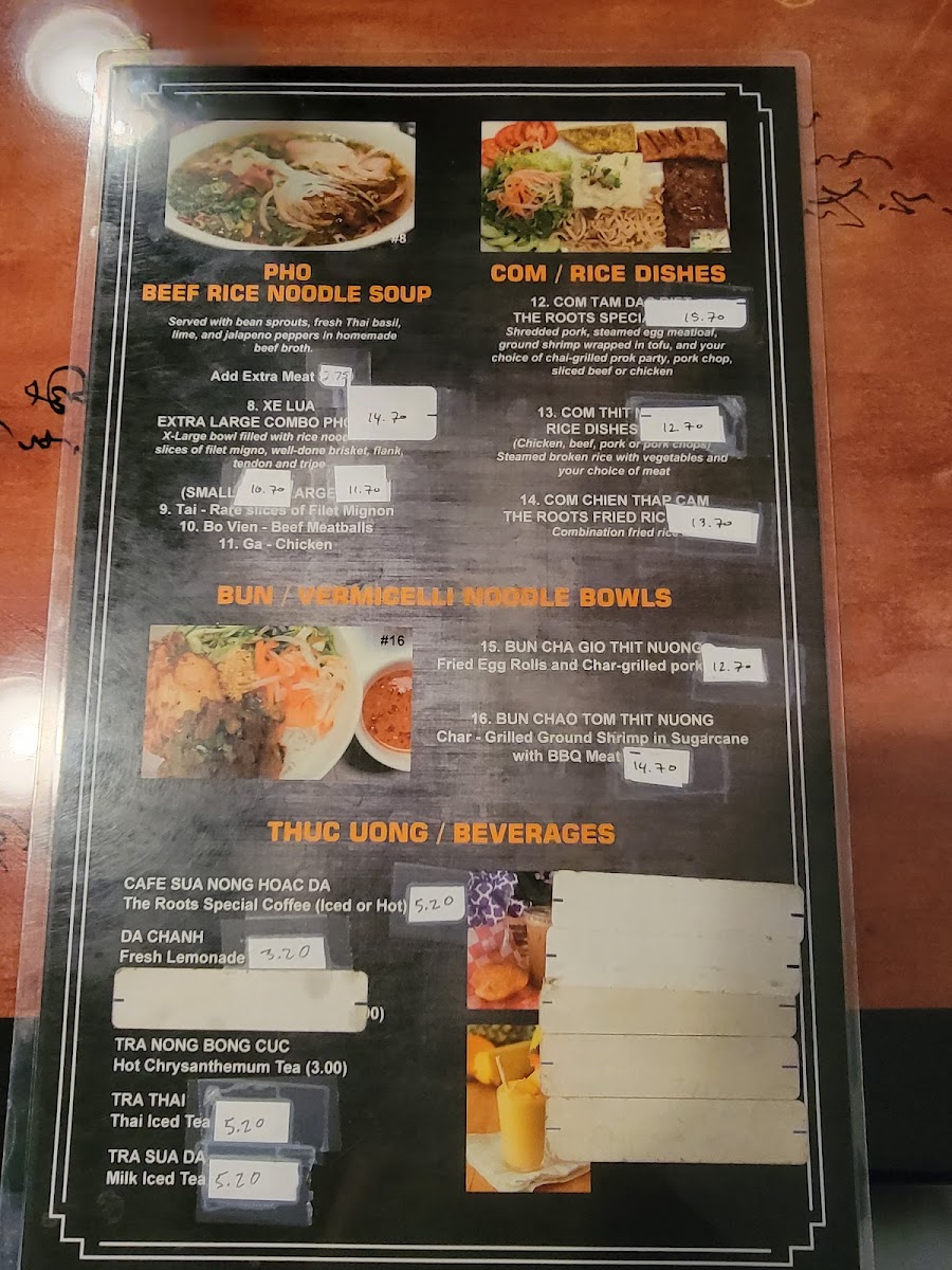 Menu The Roots Vietnamese Restaurant-9